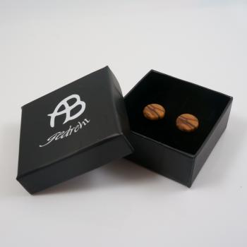 Ohrstecker aus Olivenholz